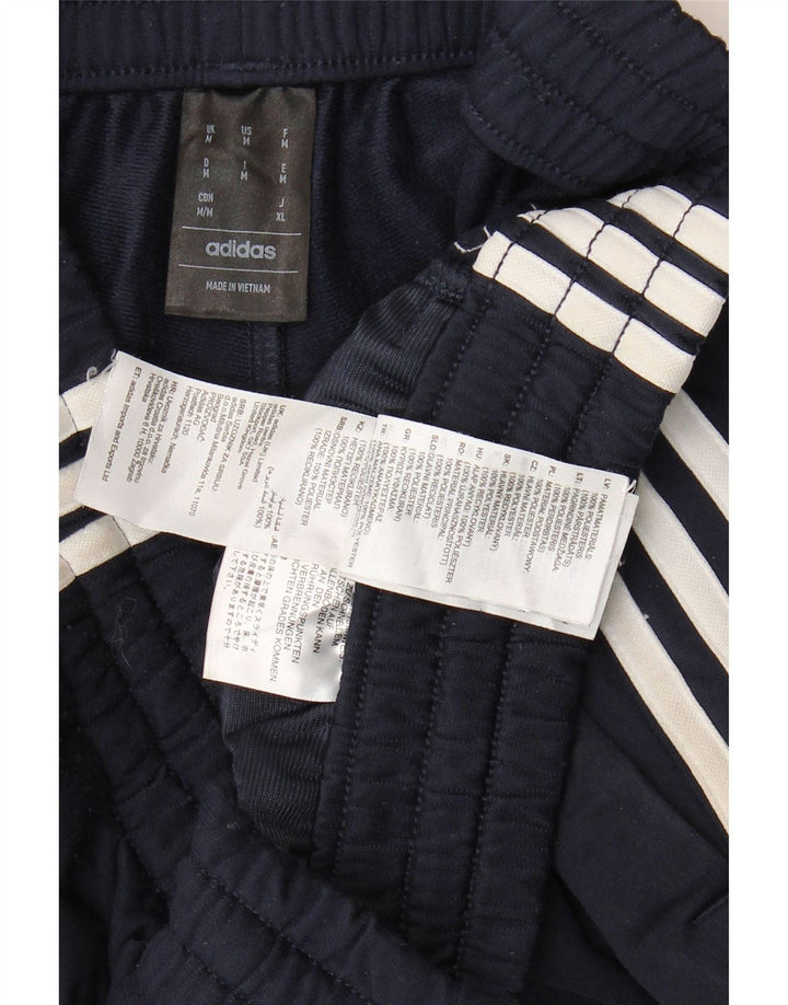 Adidas Mens Tracksuit Trousers Joggers Medium Navy Blue Polyester