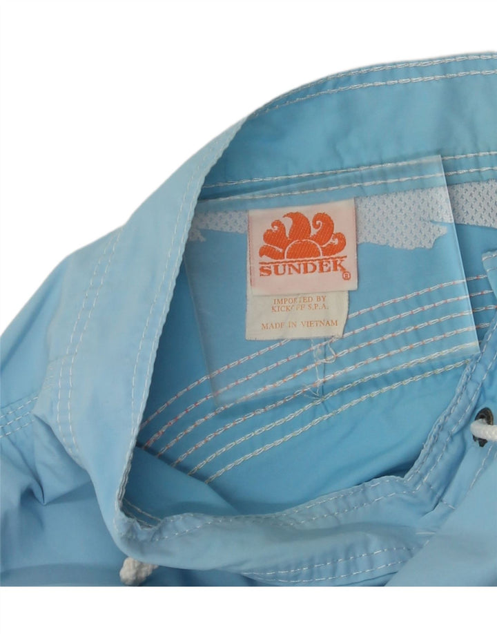 SUNDEK Mens Swimming Shorts Medium  Blue Nylon