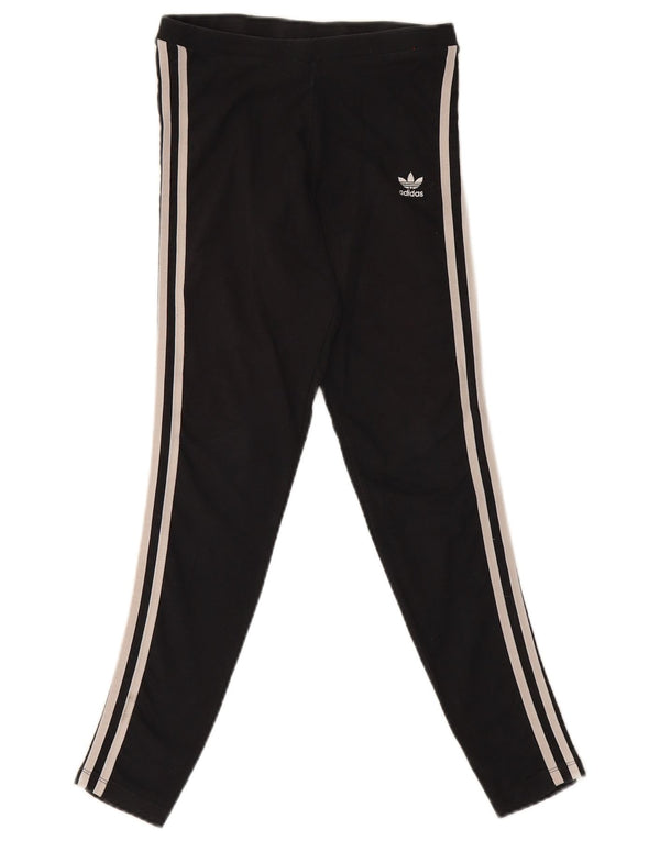 Adidas Womens Leggings UK 10 Small Black Cotton
