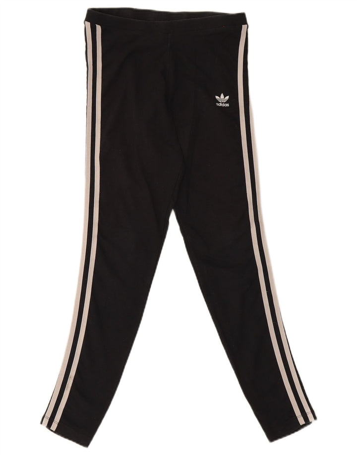 Adidas Womens Leggings UK 10 Small Black Cotton