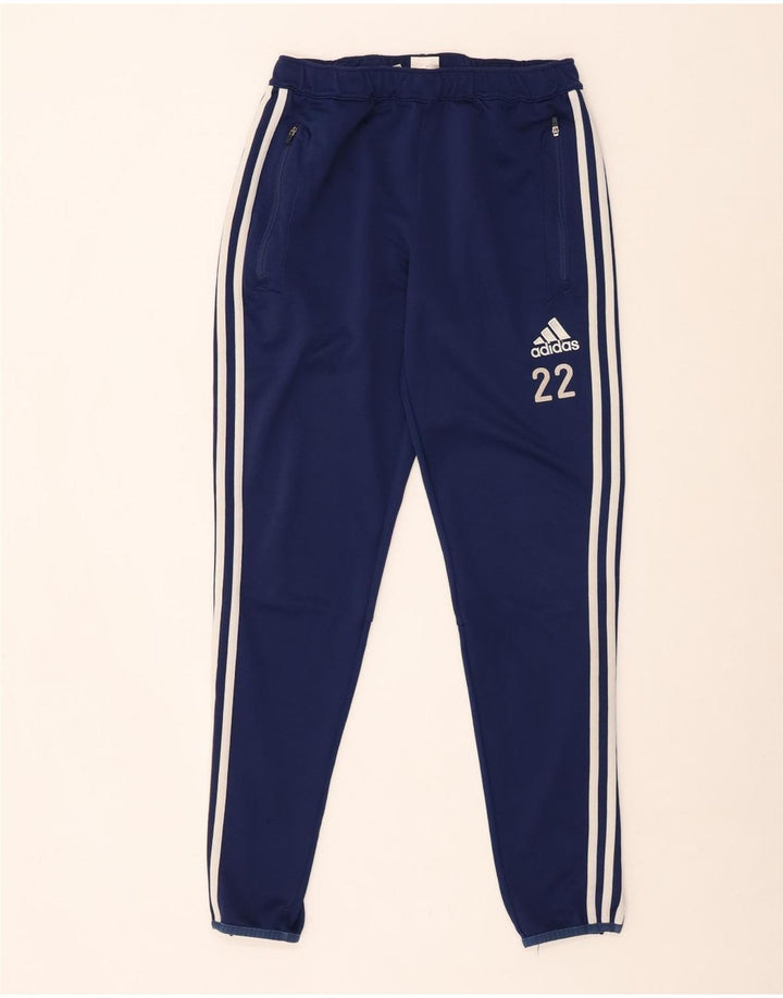 Adidas Mens Climacool Tracksuit Trousers Medium Navy Blue Polyester