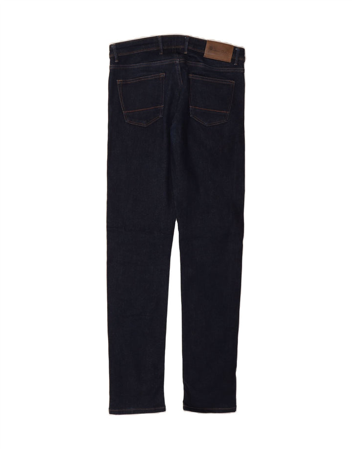 MASSIMO DUTTI Mens Slim Jeans EU 40 Medium W31 L34 Navy Blue Vintage Massimo Dutti and Second-Hand Massimo Dutti from Messina Hembry 
