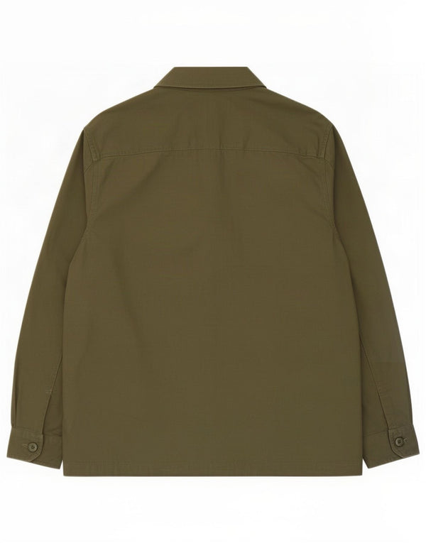 Marks & Spencer Mens Overshirt Shirt Large Khaki Cotton