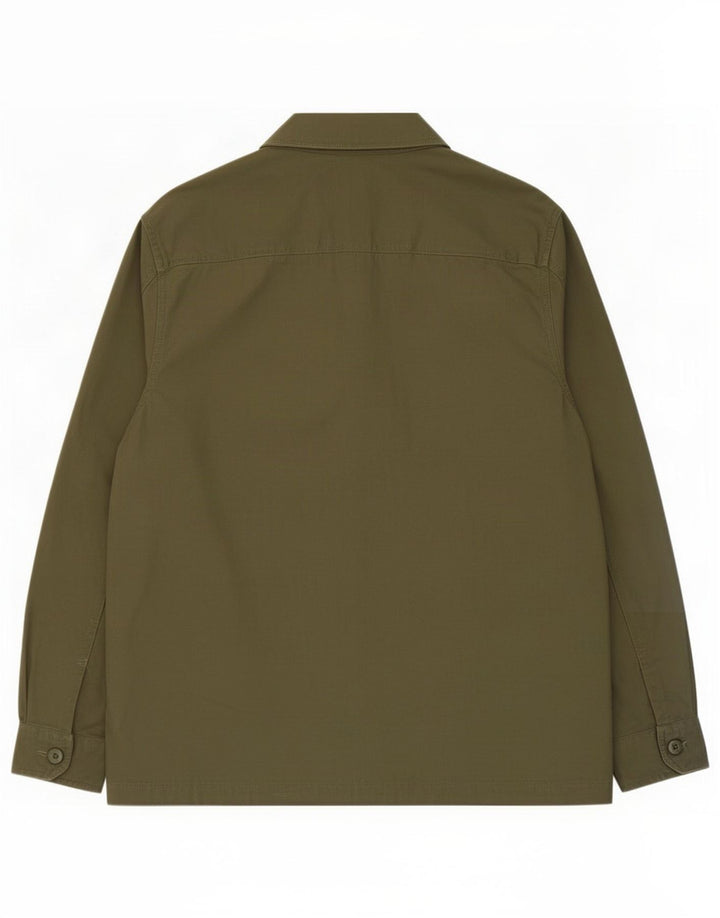 Marks & Spencer Mens Overshirt Shirt Large Khaki Cotton