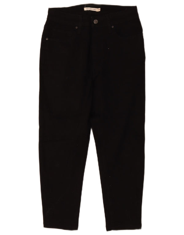 Levi's Womens 721 Capri High Rise Skinny Jeans W26 L21 Black Cotton