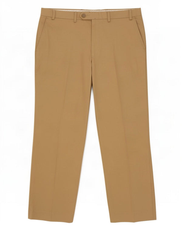 Marks & Spencer Mens Tailored Straight Chino Trousers W36 L29 Beige