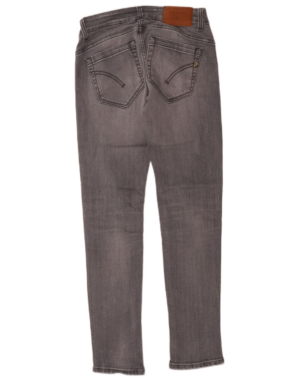 Dondup Womens Slim Jeans W28 L29 Grey Cotton