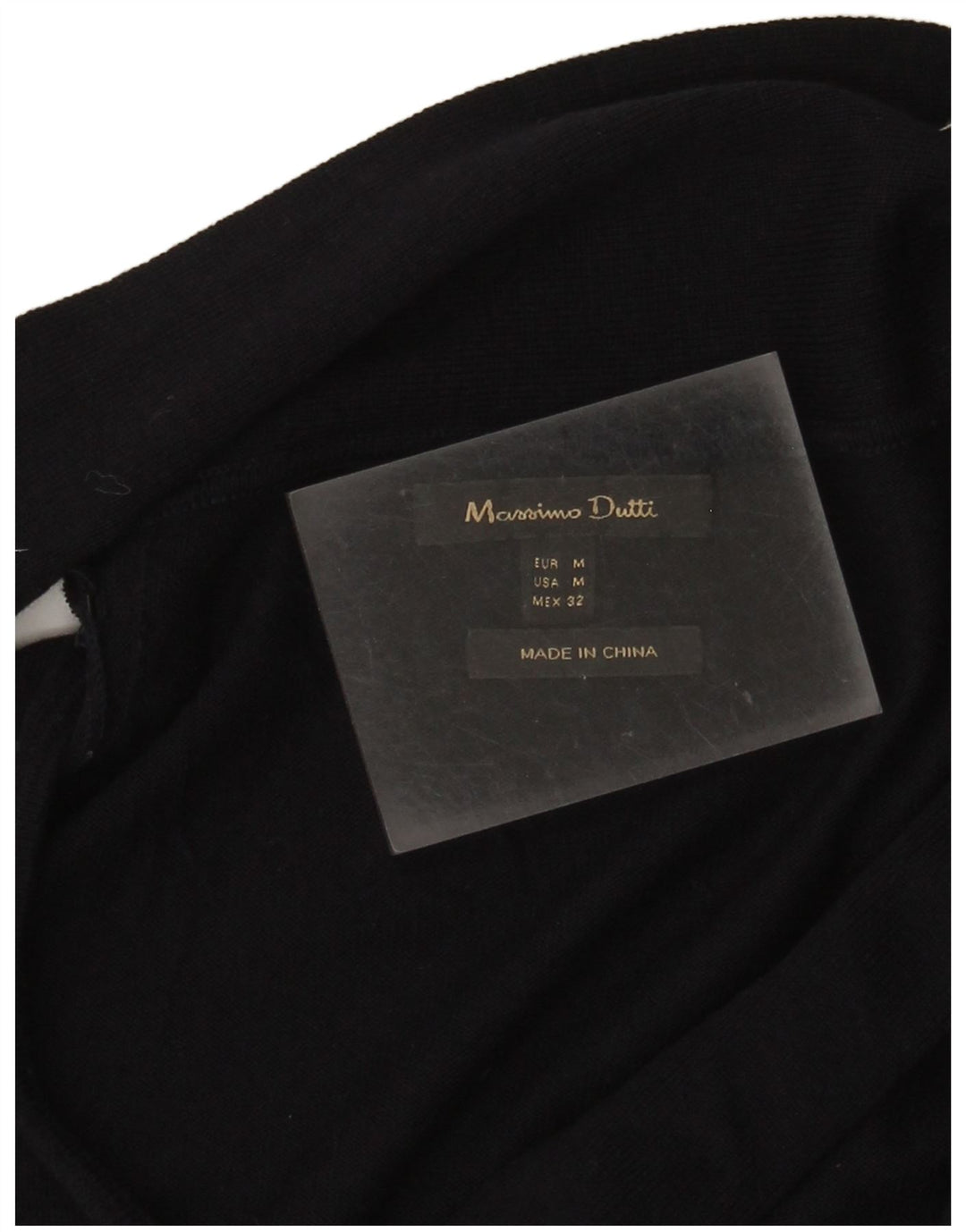Massimo Dutti Womens Shawl Neck Jumper Sweater UK 12 Medium Navy Blue