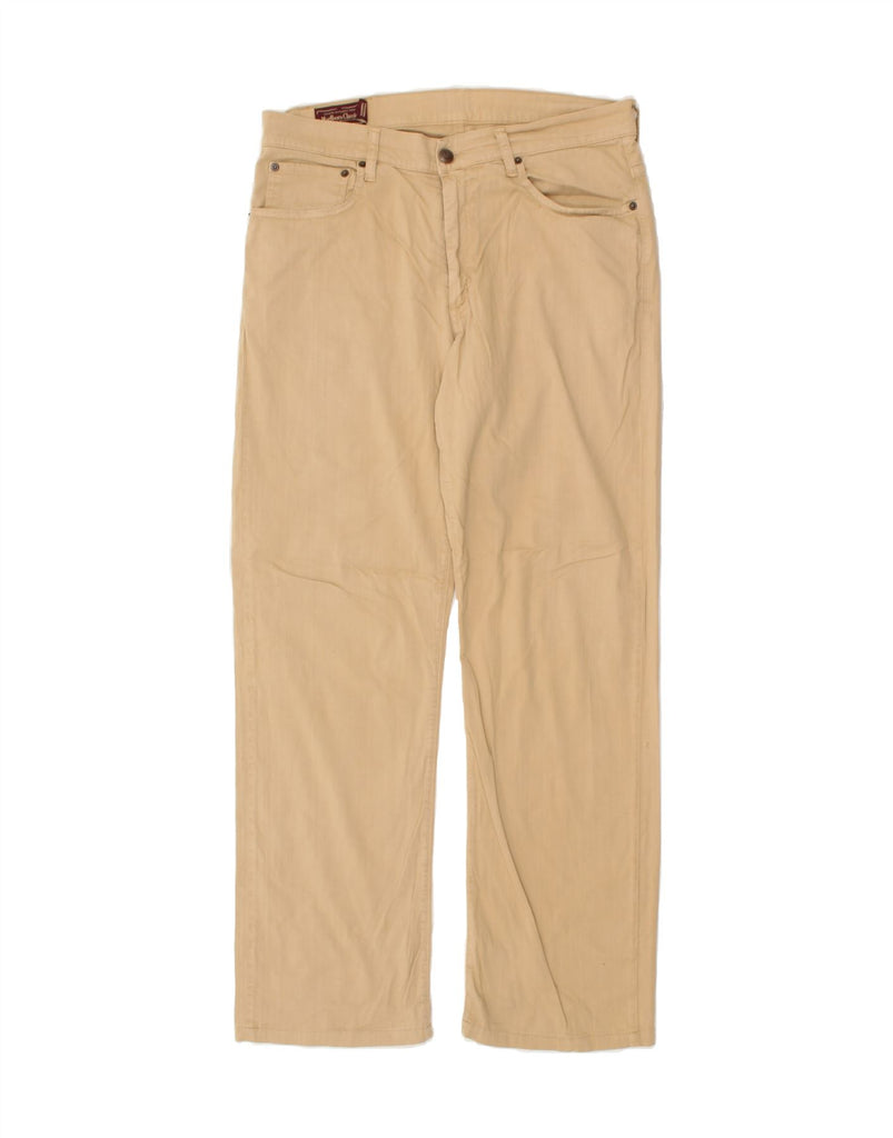 MARLBORO CLASSICS Mens Straight Casual Trousers W34 L30 Beige Cotton | Vintage Marlboro Classics | Thrift | Second-Hand Marlboro Classics | Used Clothing | Messina Hembry 