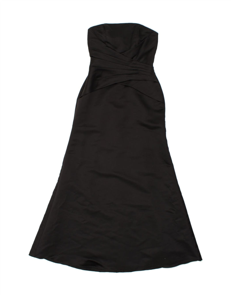 VINTAGE Womens Strapless Dress UK 12 Medium Black Polyester Vintage Vintage and Second-Hand Vintage from Messina Hembry 