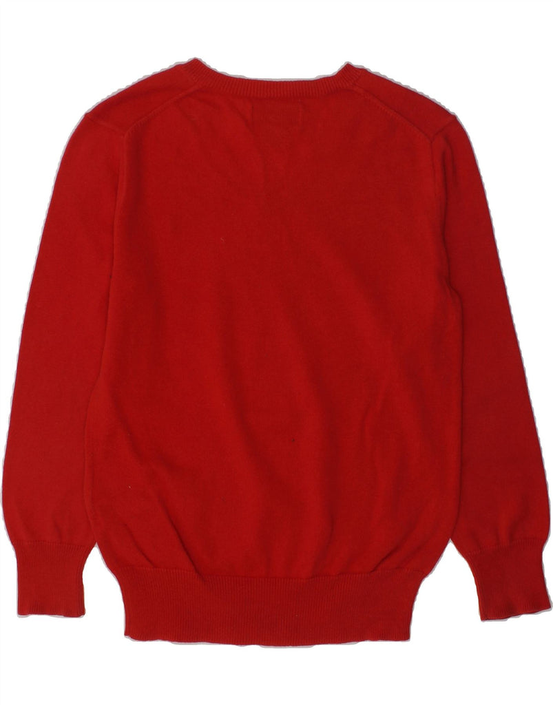 POLO RALPH LAUREN Boys V-Neck Jumper Sweater 6-7 Years Red Cotton | Vintage Polo Ralph Lauren | Thrift | Second-Hand Polo Ralph Lauren | Used Clothing | Messina Hembry 