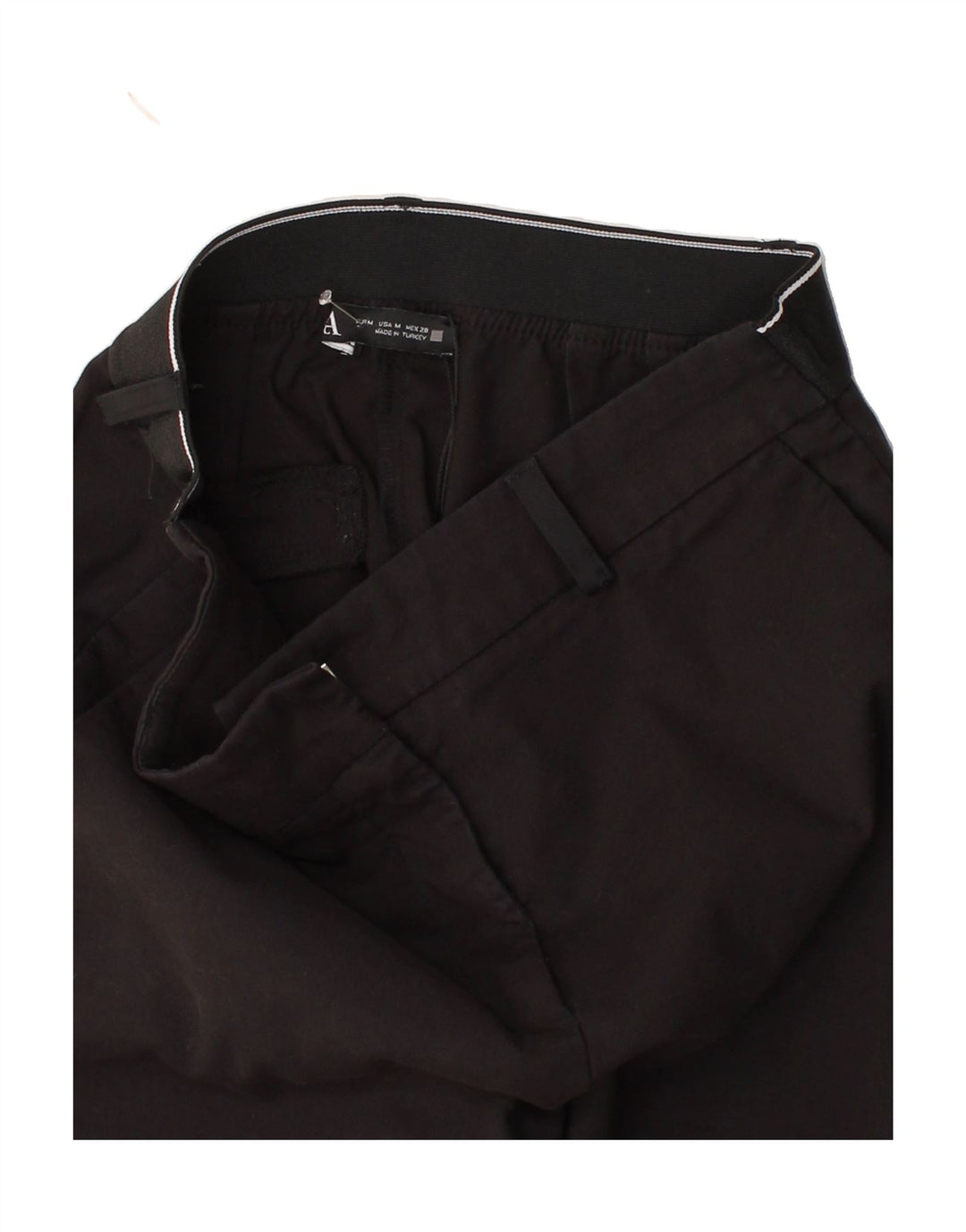 ZARA Womens Slim Chino Trousers Medium W30 L27 Black Cotton Vintage Zara and Second-Hand Zara from Messina Hembry 