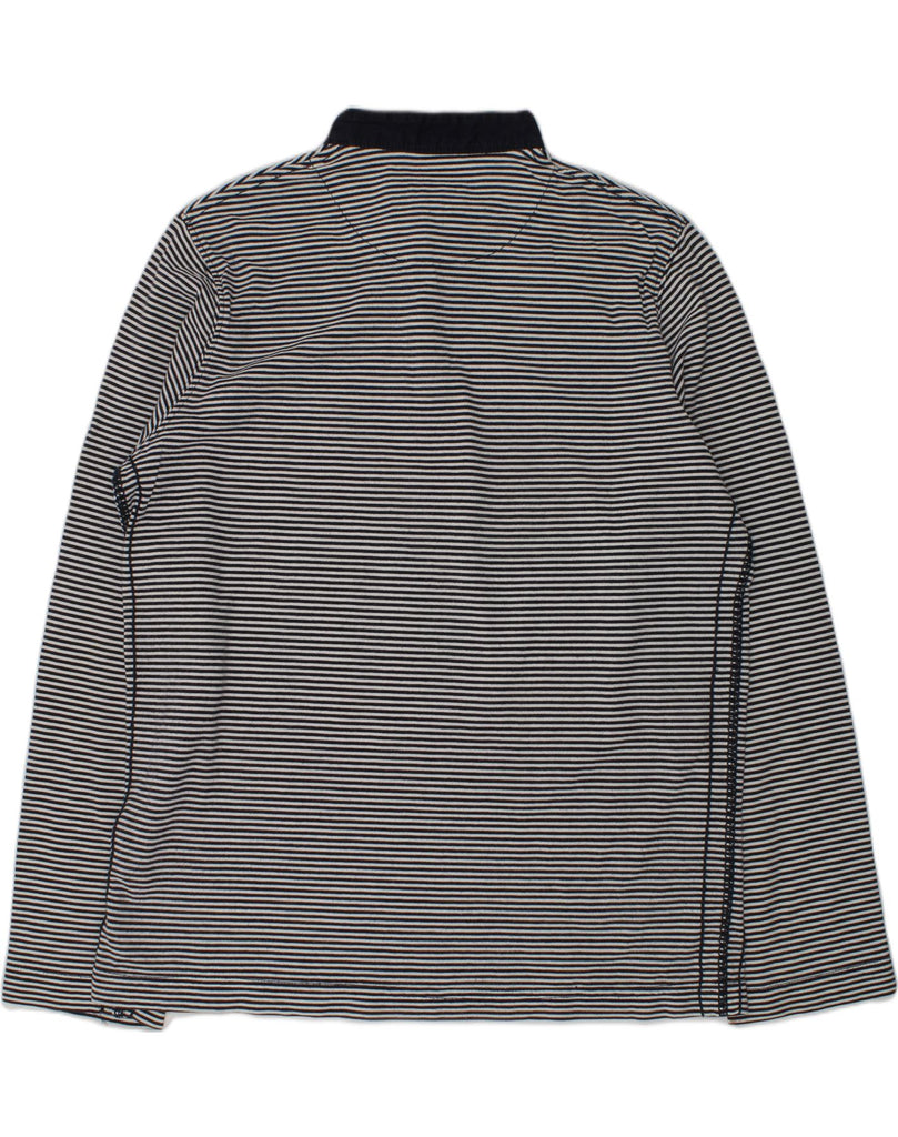 MASSIMO DUTTI Girls Top Long Sleeve 11-12 Years Grey Striped Cotton | Vintage Massimo Dutti | Thrift | Second-Hand Massimo Dutti | Used Clothing | Messina Hembry 