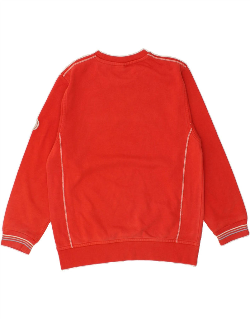 CHAMPION Boys Graphic Sweatshirt Jumper 9-10 Years Medium Red Cotton | Vintage Champion | Thrift | Second-Hand Champion | Used Clothing | Messina Hembry 