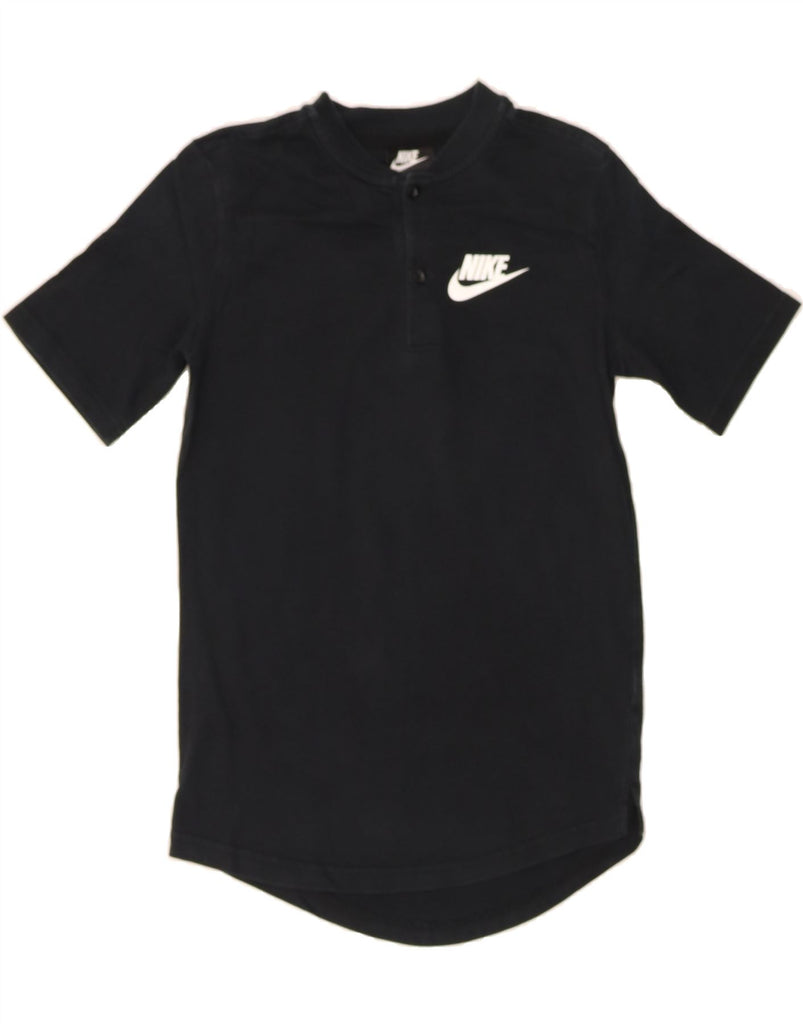 NIKE Girls T-Shirt Dress 9-10 Years Large Black Cotton Vintage Nike and Second-Hand Nike from Messina Hembry 