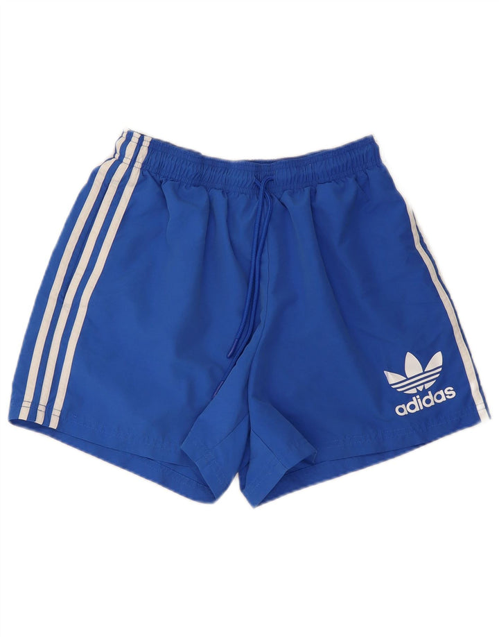 Adidas Mens Sport Shorts Medium Blue Polyester