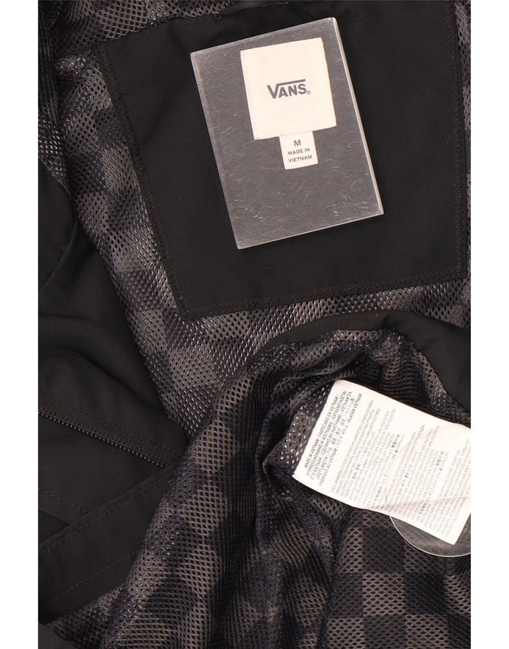 Vans Womens Hooded Raincoat UK 14 Medium Black Polyester