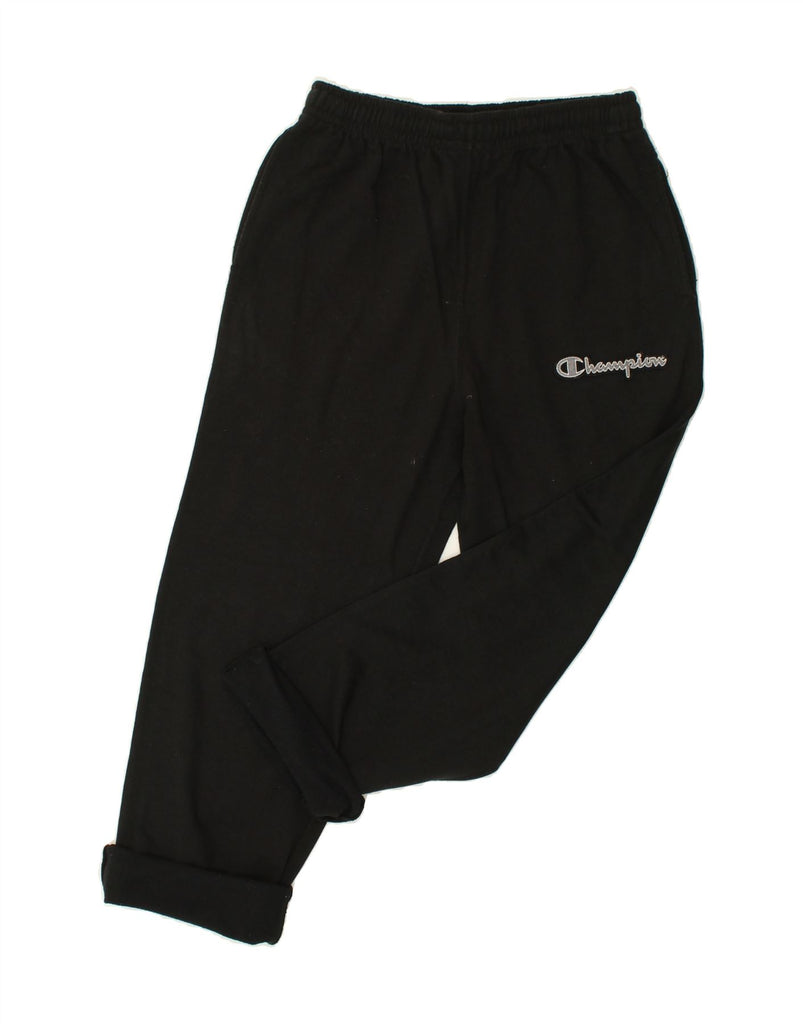 CHAMPION Womens Tracksuit Trousers Large Black Cotton | Vintage Champion | Thrift | Second-Hand Champion | Used Clothing | Messina Hembry 