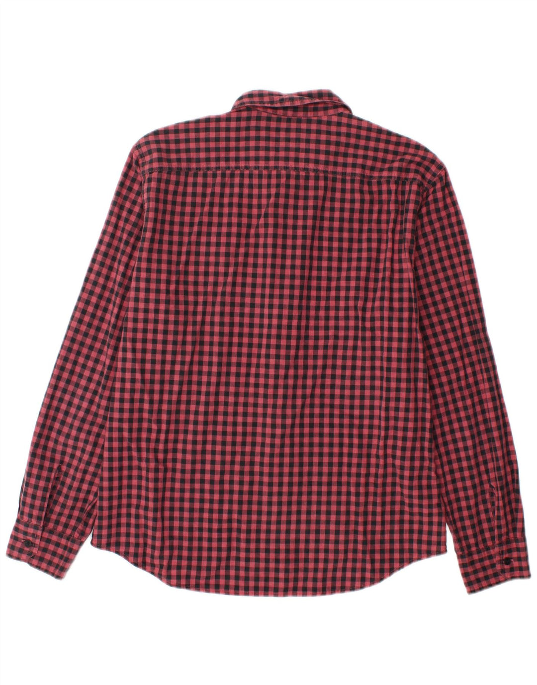 LEVI'S Mens Slim Shirt Large Red Gingham