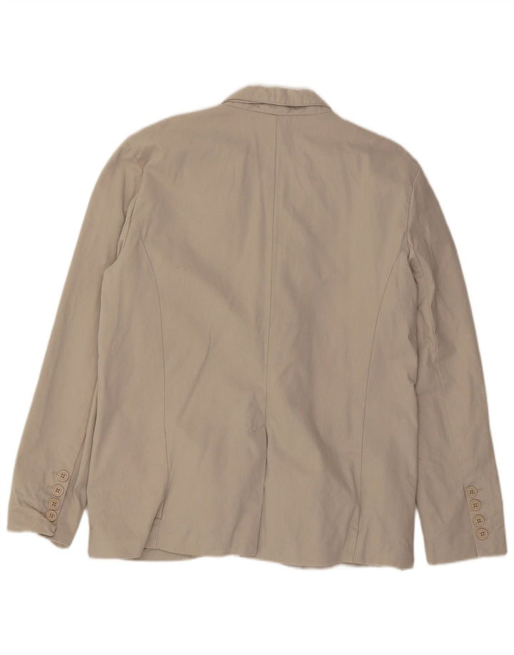 French Connection Mens 2 Button Blazer Jacket UK 42 XL Beige Cotton