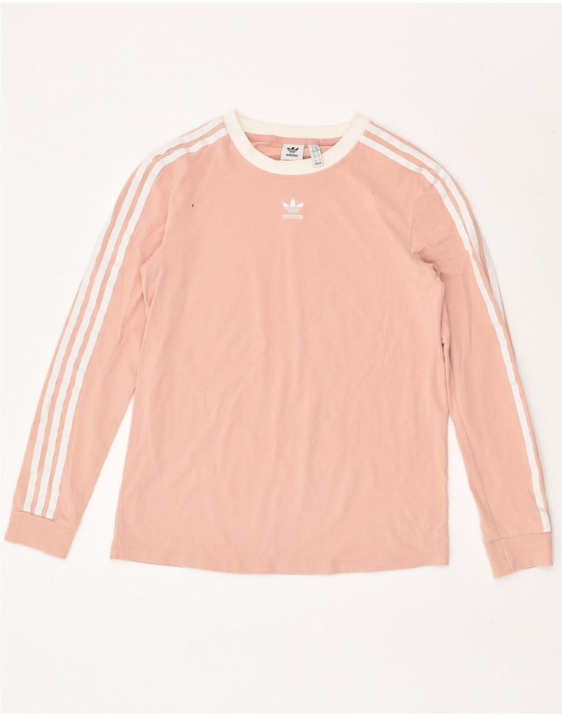 ADIDAS Womens Top Long Sleeve UK 14 Medium Pink | Vintage Adidas | Thrift | Second-Hand Adidas | Used Clothing | Messina Hembry 