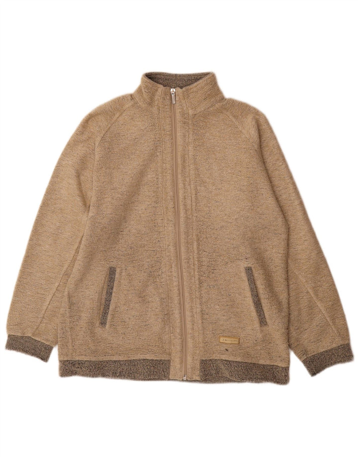 Champion Mens Tracksuit Top Jacket Medium Beige Acrylic