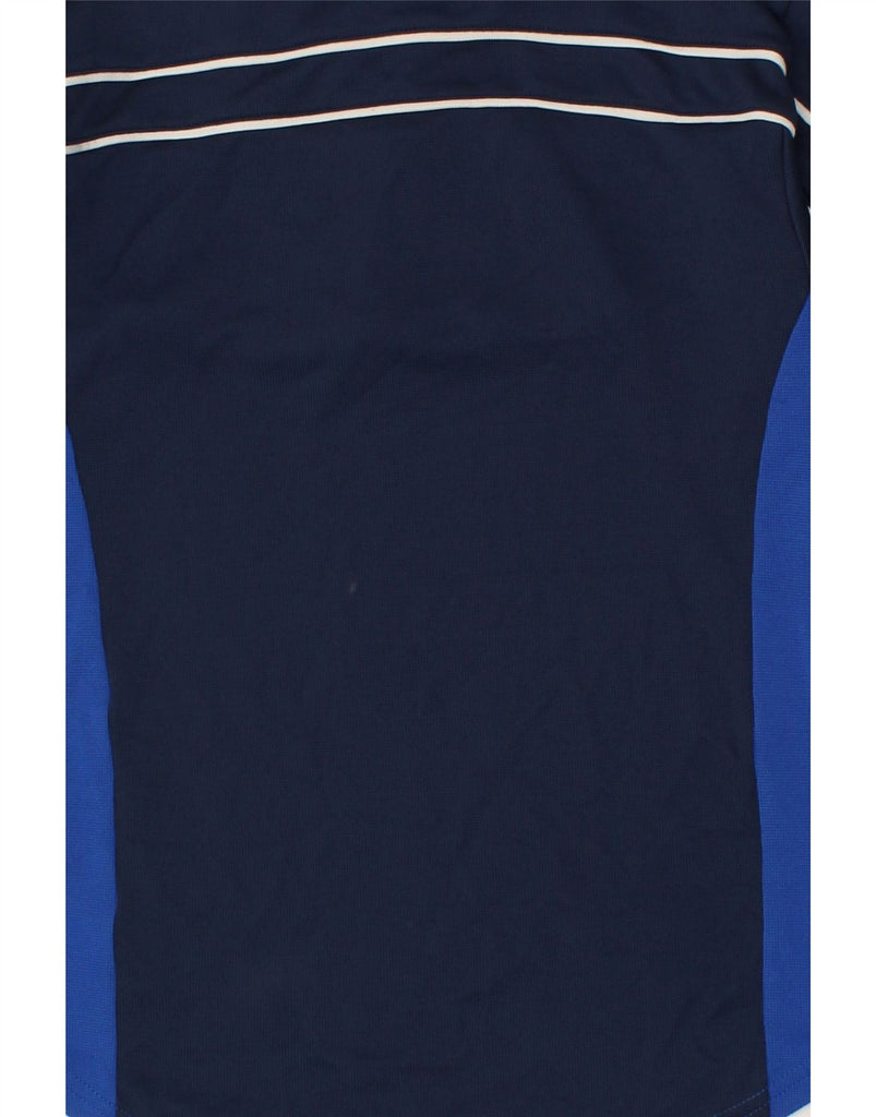 NIKE Boys Dri Fit T-Shirt Top 11-12 Years Medium Navy Blue Colourblock | Vintage Nike | Thrift | Second-Hand Nike | Used Clothing | Messina Hembry 