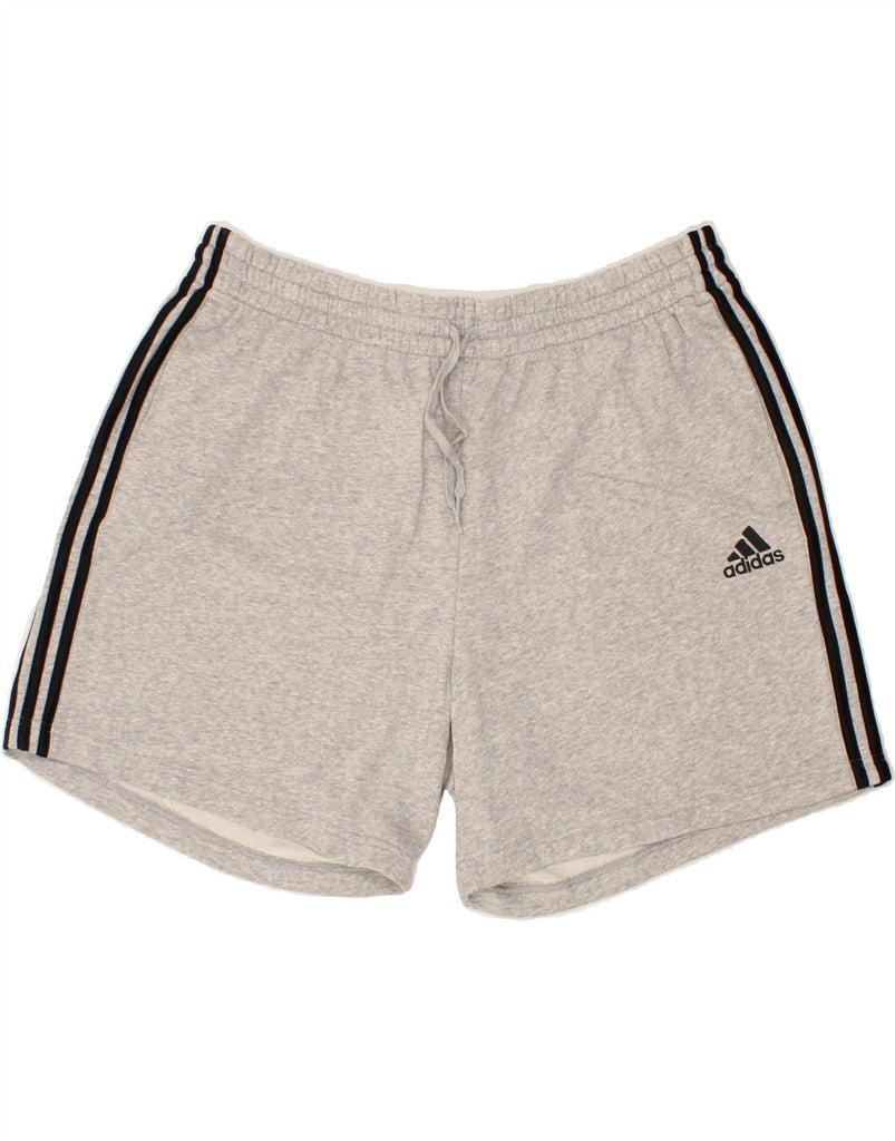 ADIDAS Mens Graphic Sport Shorts 2XL Grey Cotton | Vintage Adidas | Thrift | Second-Hand Adidas | Used Clothing | Messina Hembry 