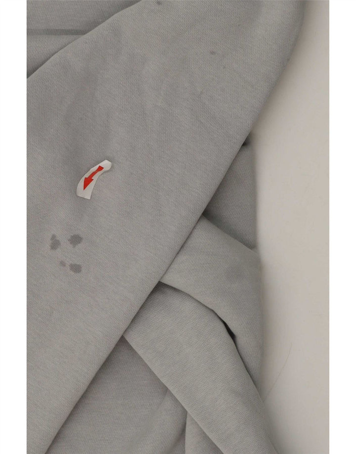 Nike Mens Graphic Sweatshirt Jumper Large Grey Colourblock Cotton