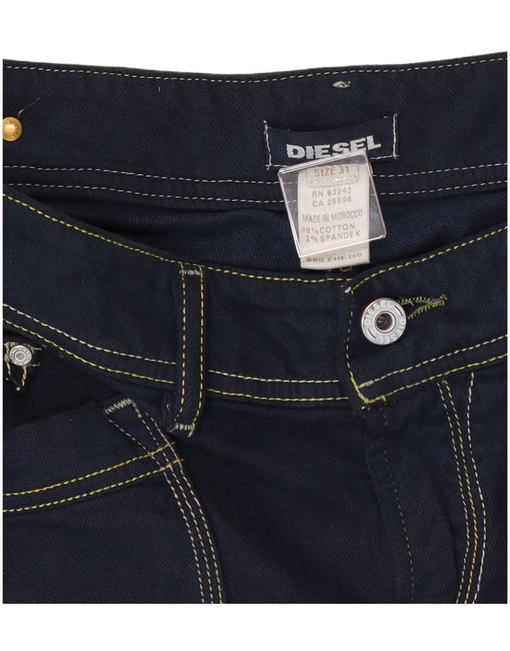 DIESEL Womens Bermuda Denim Shorts W31 Medium Navy Blue Cotton