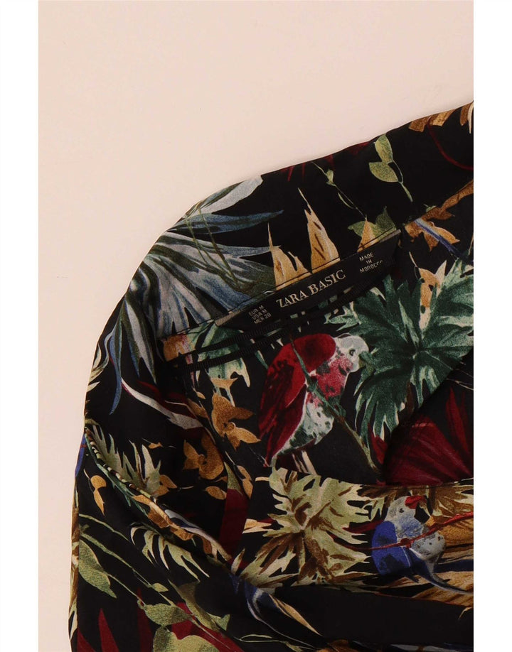 Zara Womens Jumpsuit UK 14 Medium Multicoloured Floral Hawaiian