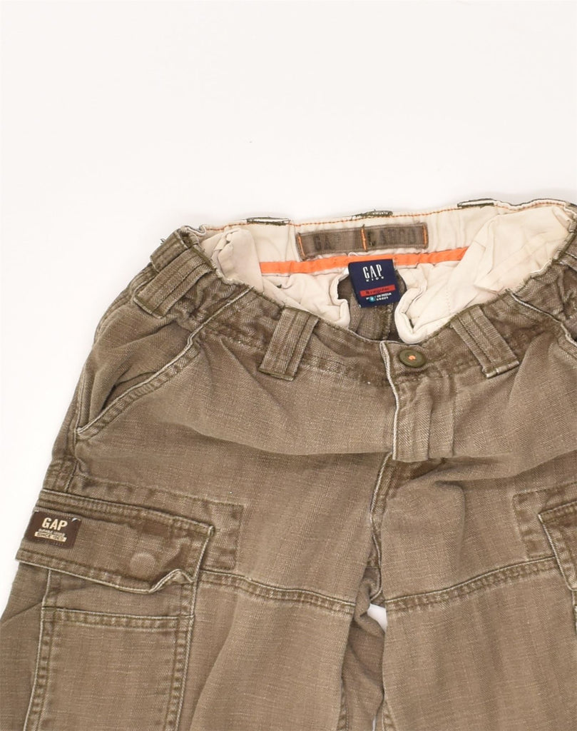 GAP Boys Straight Cargo Trousers 7-8 Years W22 L23 Brown Cotton | Vintage Gap | Thrift | Second-Hand Gap | Used Clothing | Messina Hembry 