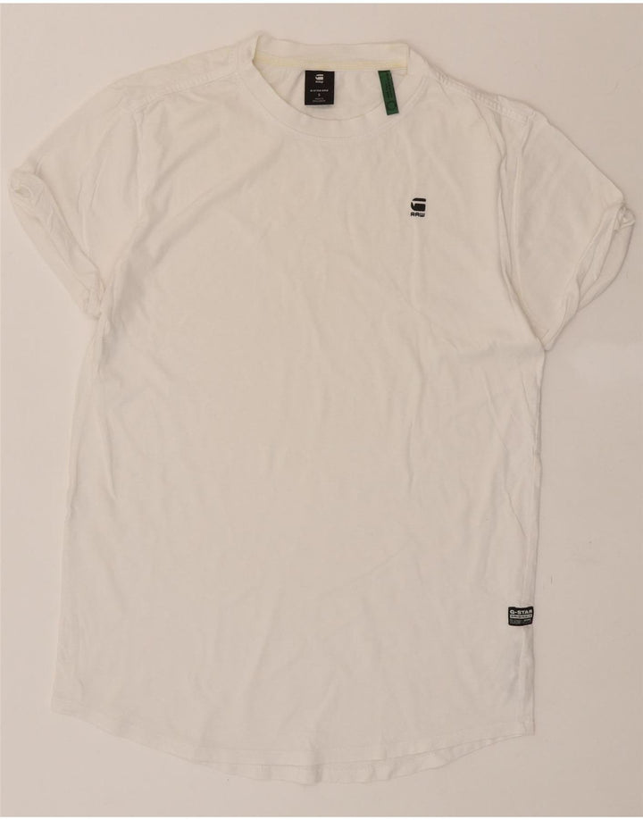 G-STAR Mens T-Shirt Top Small White Cotton Vintage G-Star and Second-Hand G-Star from Messina Hembry 