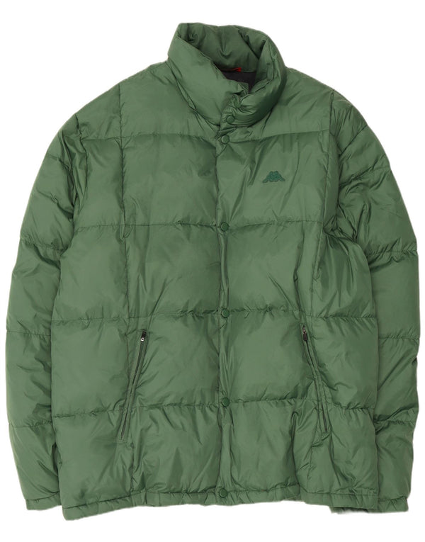 Kappa Mens Padded Jacket UK 46 3XL Green Polyamide