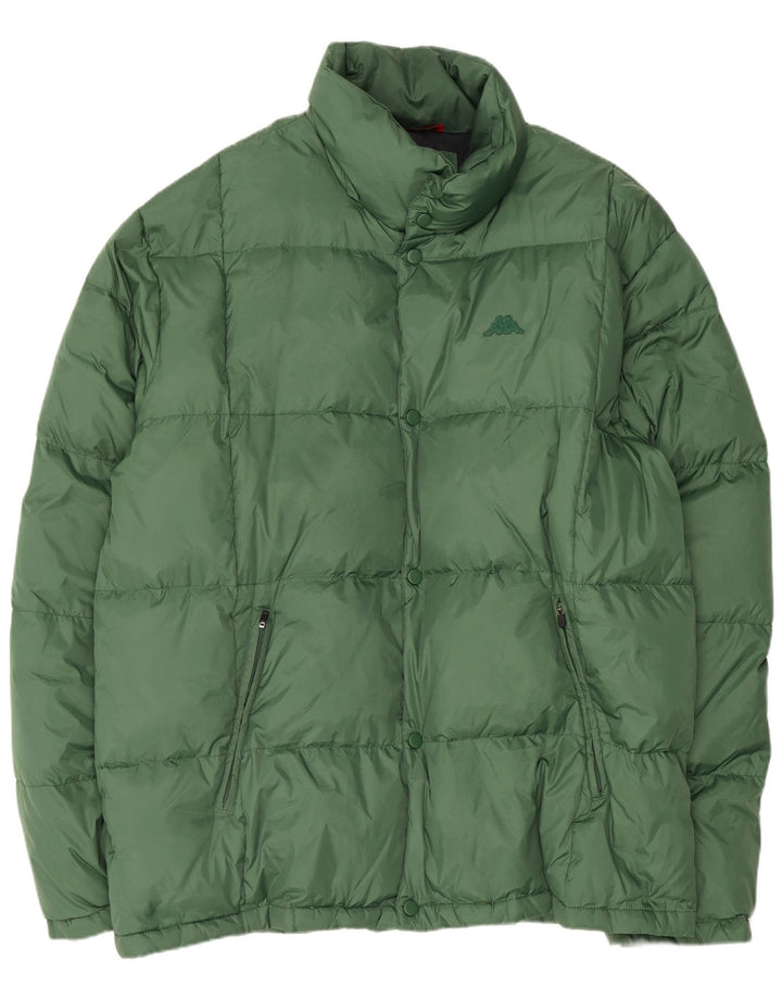 Kappa Mens Padded Jacket UK 46 3XL Green Polyamide