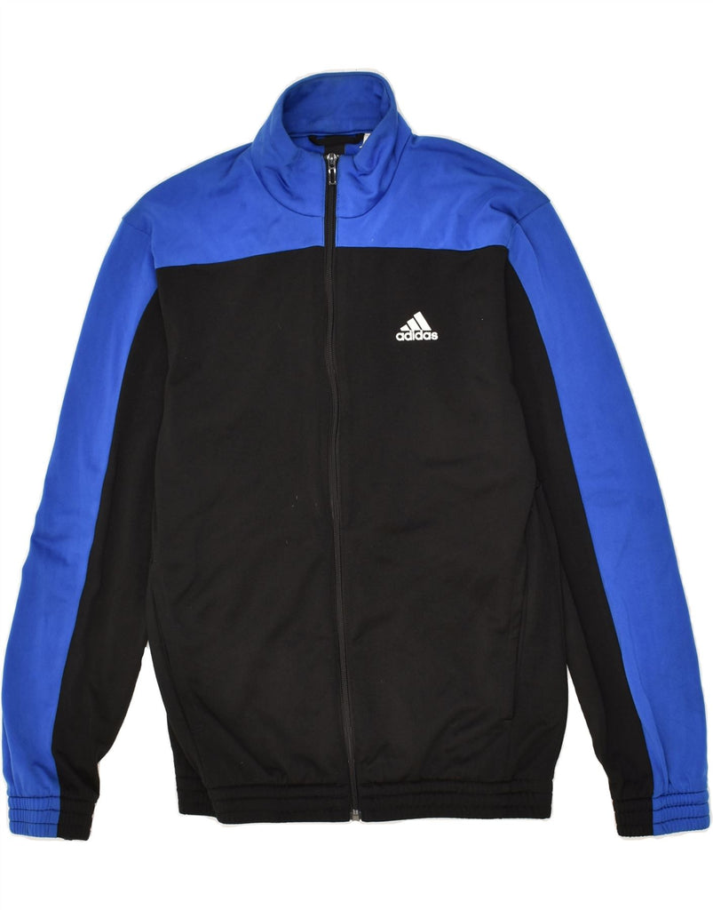 ADIDAS Mens Tracksuit Top Jacket Small Black Colourblock | Vintage Adidas | Thrift | Second-Hand Adidas | Used Clothing | Messina Hembry 