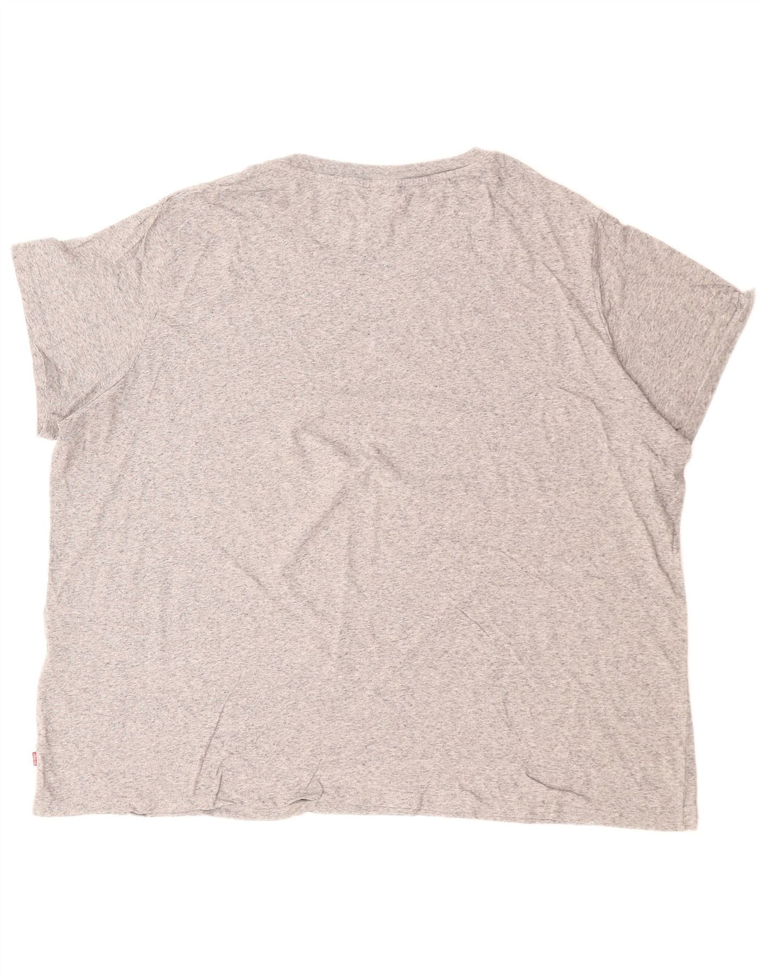 LEVI'S Womens Graphic T-Shirt Top UK 22 3XL Grey Flecked Cotton