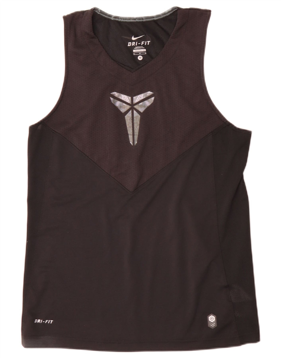 Nike Mens Graphic Vest Top Medium Black Polyester Sports