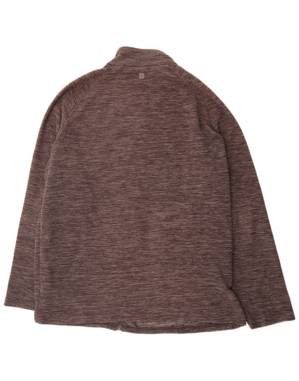 Mountain Warehouse Mens Loose Fit Fleece Jacket UK 40 Large Grey Flecked
