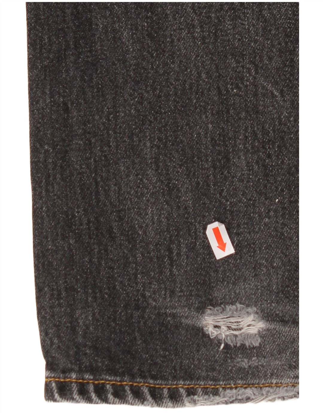 LEVI'S Mens 501 Straight Jeans W32 L32 Black Cotton