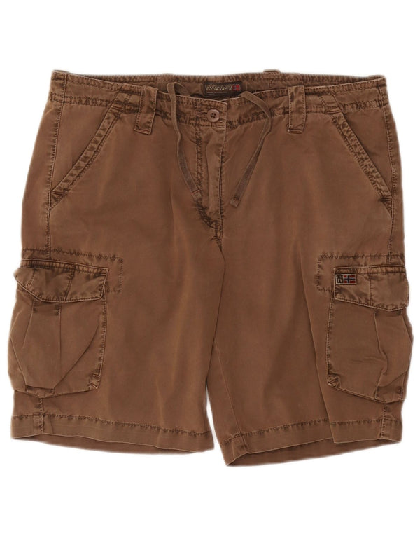 NAPAPIJRI Womens Cargo Shorts IT 44 Medium W30 Brown