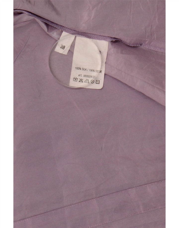 Repeat Womens Shirt Blouse EU 38 Medium Purple Silk