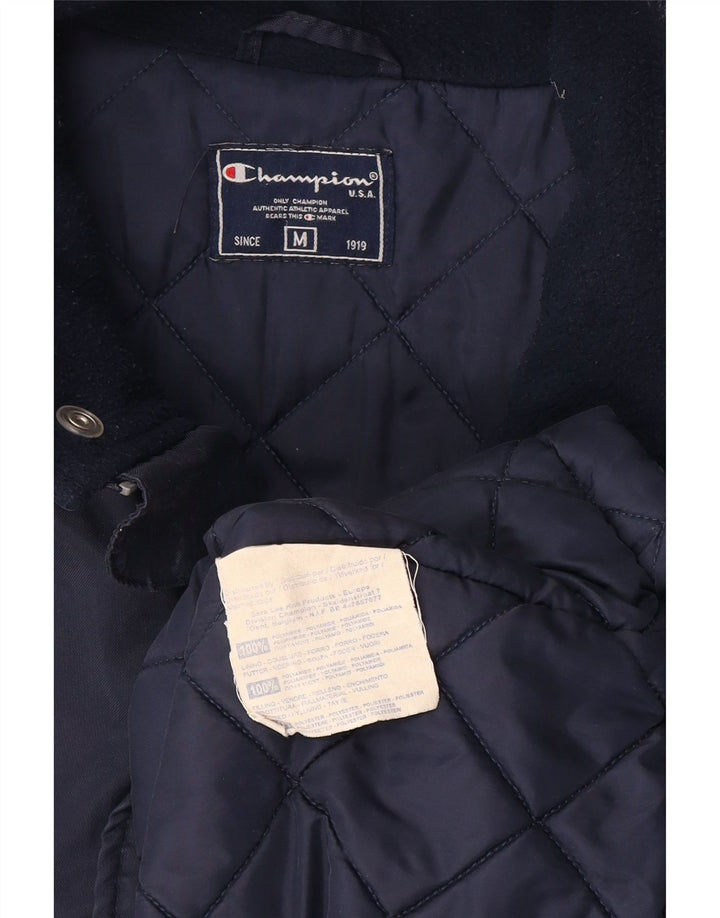 Champion Mens Windbreaker Jacket UK 38 Medium Navy Blue Polyamide
