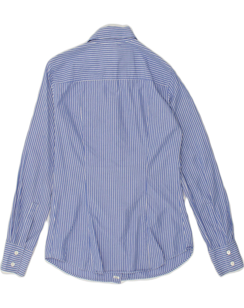 J. CREW Womens Shirt UK 6 XS Blue Striped Cotton | Vintage J. Crew | Thrift | Second-Hand J. Crew | Used Clothing | Messina Hembry 