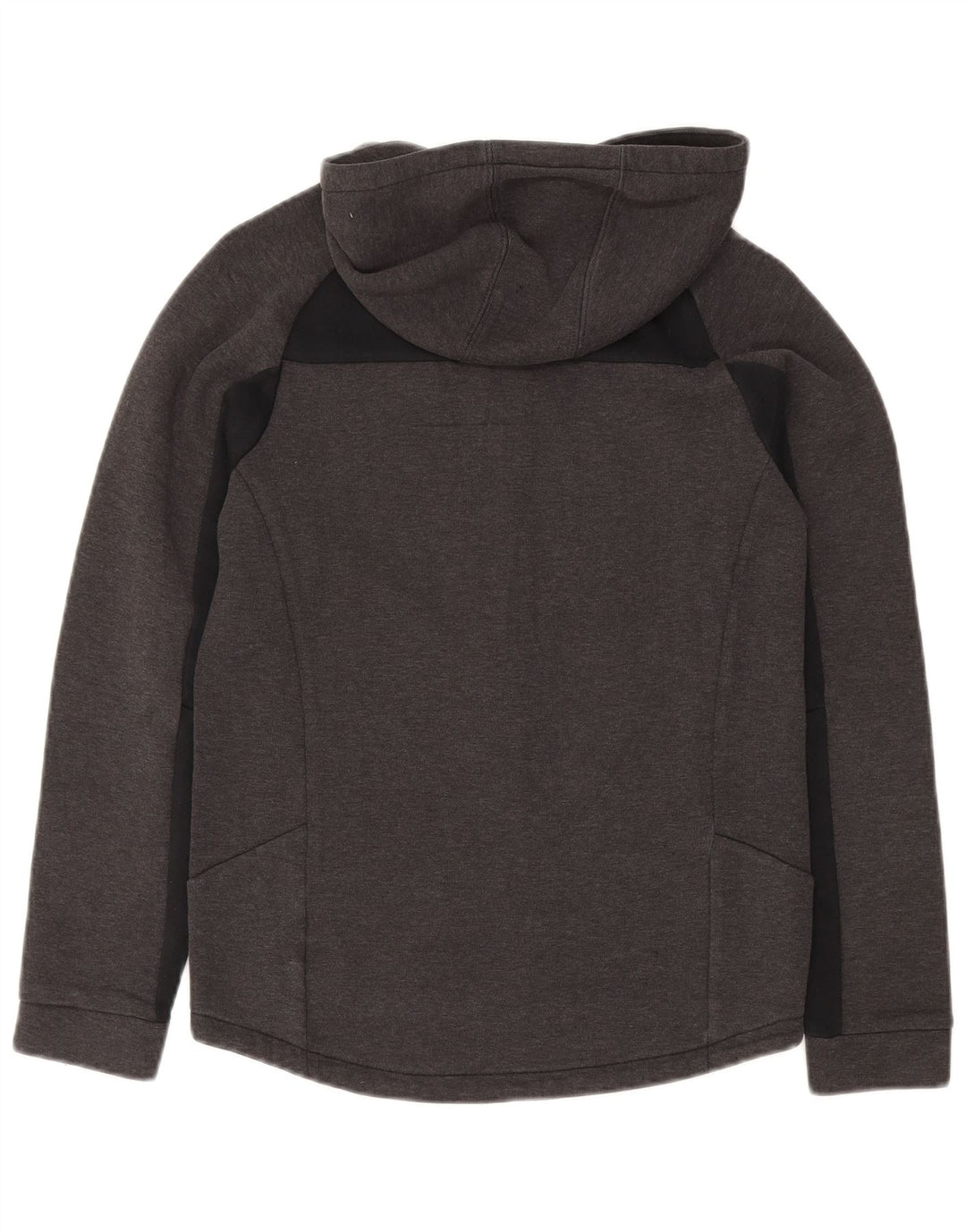 PUMA Boys Zip Hoodie Sweater 13-14 Years Grey Colourblock Polyester