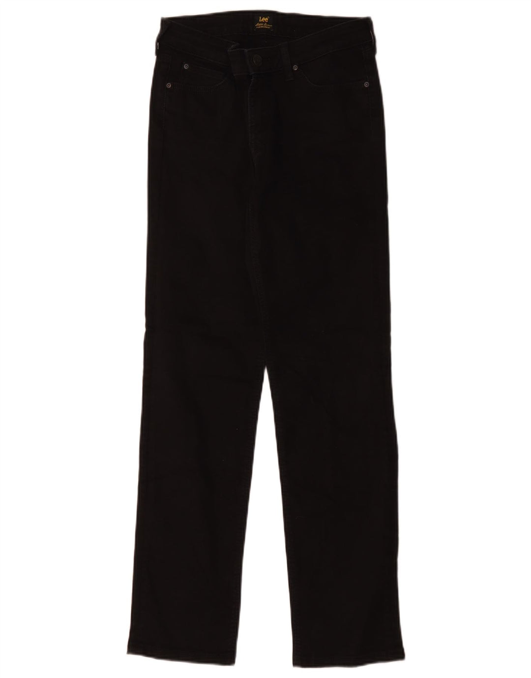 Lee Womens Marion Straight Jeans W29 L28 Black Cotton
