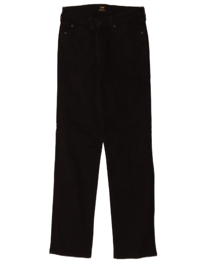 Lee Womens Marion Straight Jeans W29 L28 Black Cotton