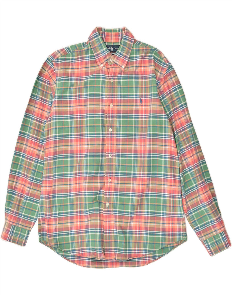 RALPH LAUREN Mens Shirt Medium Green Check Cotton | Vintage Ralph Lauren | Thrift | Second-Hand Ralph Lauren | Used Clothing | Messina Hembry 