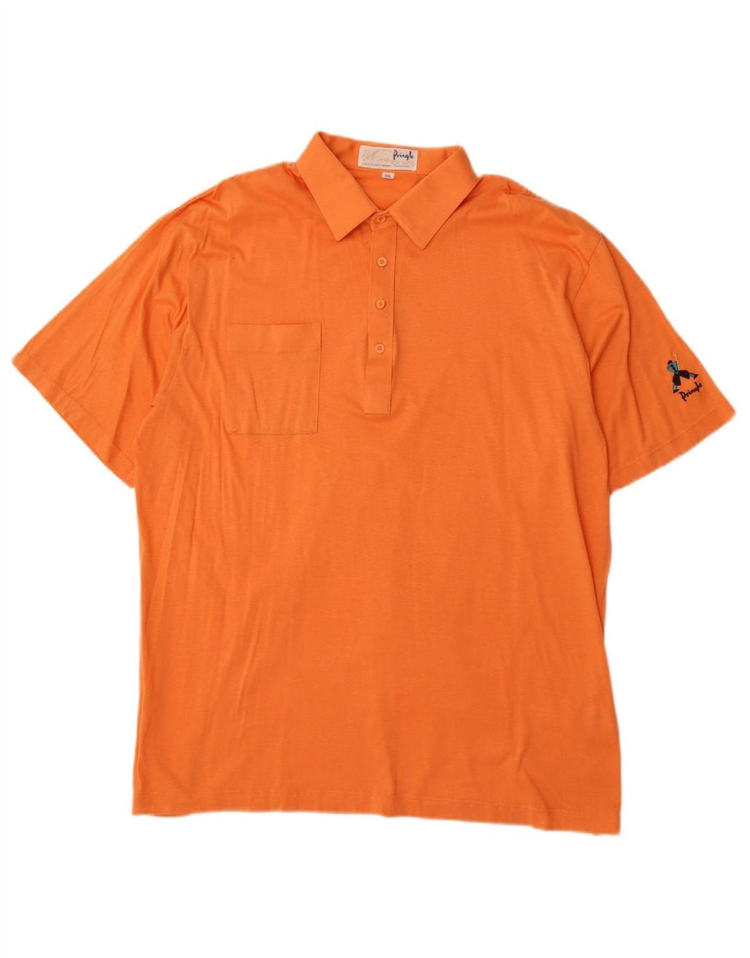 PRINGLE Mens Polo Shirt 2XL Orange Cotton