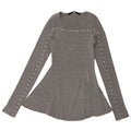 Guess Womens Long Sleeve Blouse Top UK 6 XS Grey Viscose